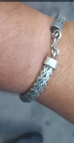 Vendo pulseira de prata italiana