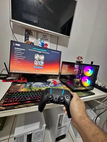 Vendo ou troco - pc gamer novo completo e garantia / r5 5500 + rx 5500