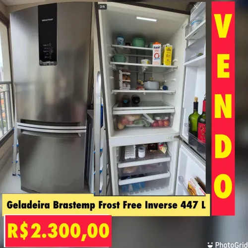 Geladeira Brastemp Inverse Inox