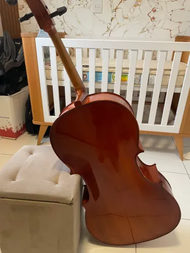 Violoncelo cremona - 2001 + arco oficina pau Brasil 