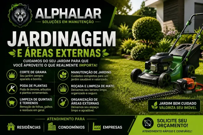? Jardineiro | Corte de Grama, Poda e Limpeza de Terrenos