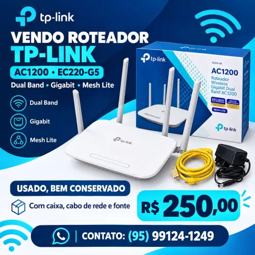 Vende-se Roteador Tp-link semi-novo