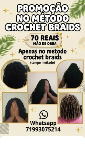 Trancista, metedo crochet braids 