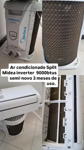 Ar condicionado MIDEA 9000btus / 2 meses de uso