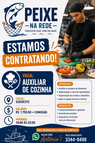 Peixe na rede contrata 