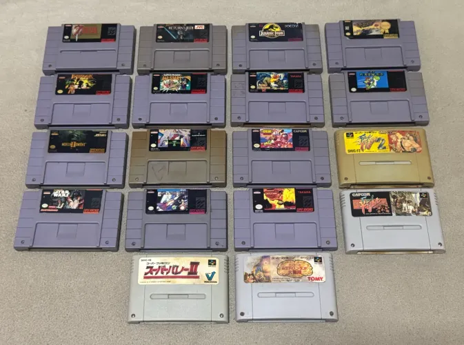 Jogos originais de Super Nintendo preços na descrição