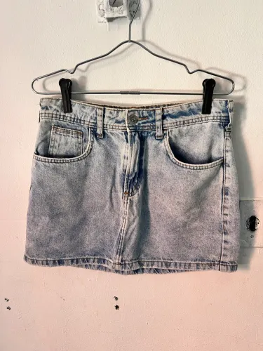 Saia jeans clara C&A