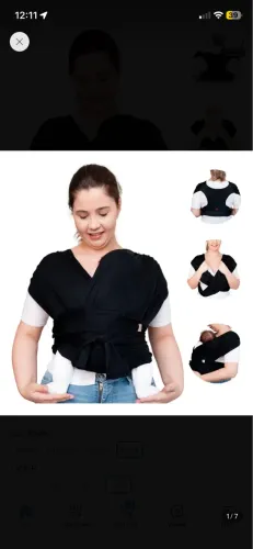 Sling de vestir - bebê suporta até 20 kg