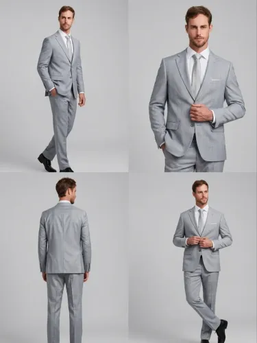 Terno masculino cinza