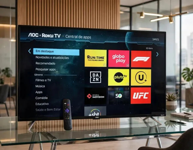 Smart tv de 43pol AOC ROKU
