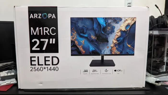 *MONITOR COM DEFEITO LEIA A DESCRIÇÃO* Arzopa M1RC 27, QHD, 180Hz, IPS 