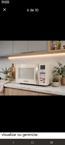 Forno microondas Brastemp com grill