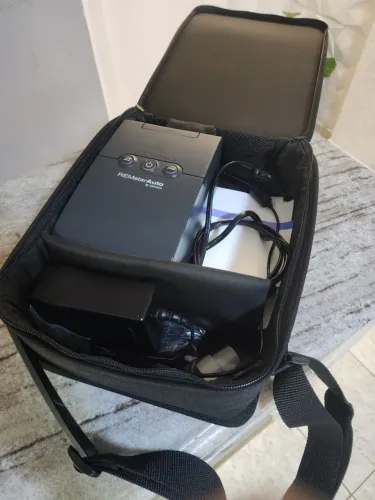 CPAP Automático Respironics REMstar Auto M Series. Funcionando