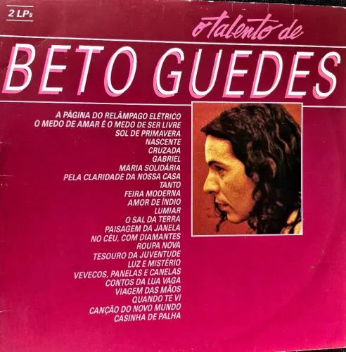 Álbum Duplo O talento de Beto Guedes, excelente!