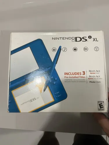 Nintendo Ds xl azul com caixa e manuais originais.