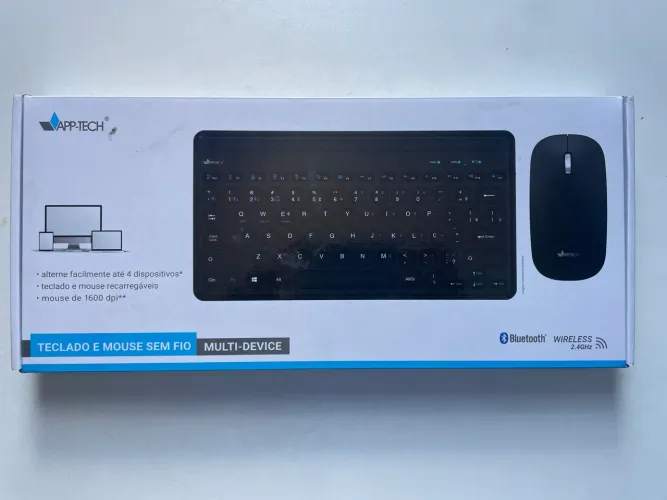 Teclado e Mouse via Bluetooth (+1 brinde touchpad)