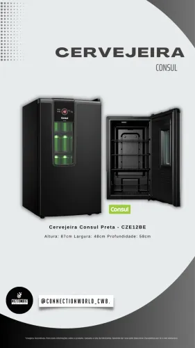Cervejeira Consul Preto 82 Litros CZE12BE