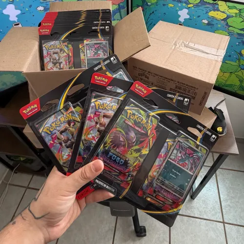 Caixa Lacrada Copag - QuadPack Fogo Fantasmagórico- Pokémon TCG