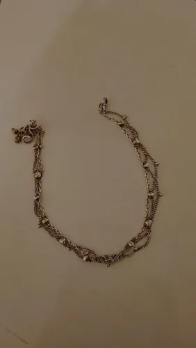 Tornozeleira de prata 