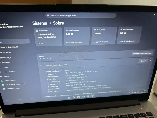 Notebook Lenovo