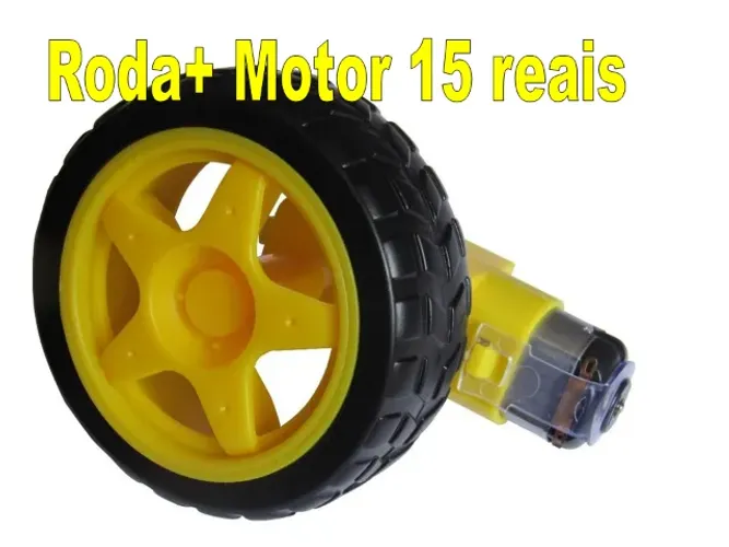 arduino Roda + Motor Dc 3v A 6v Redução