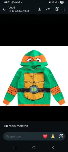 Moleton tartaruga ninjas