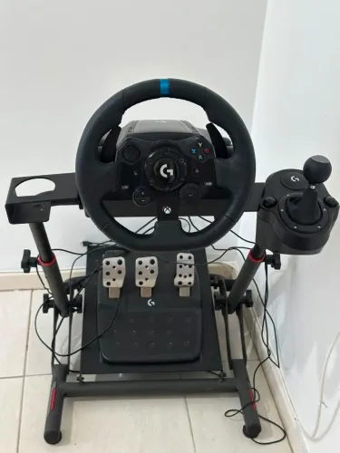 Volante Logitech G923 + Câmbio + Suporte - Pouquíssimo uso