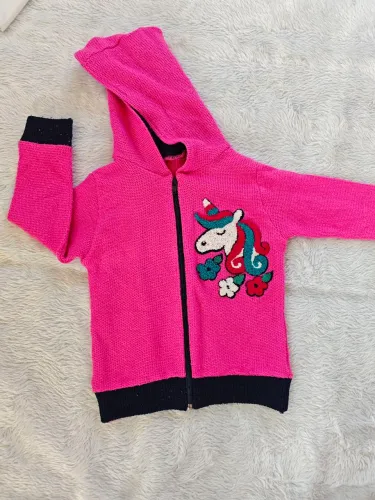 Blusa lã infantil menina