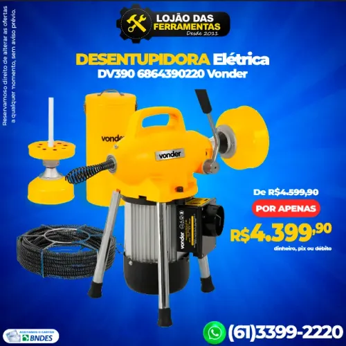 Desentupidora Elétrica DV390 6864390220 Vonder