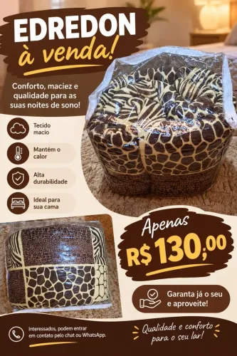 Vendo coberta de cama de casal