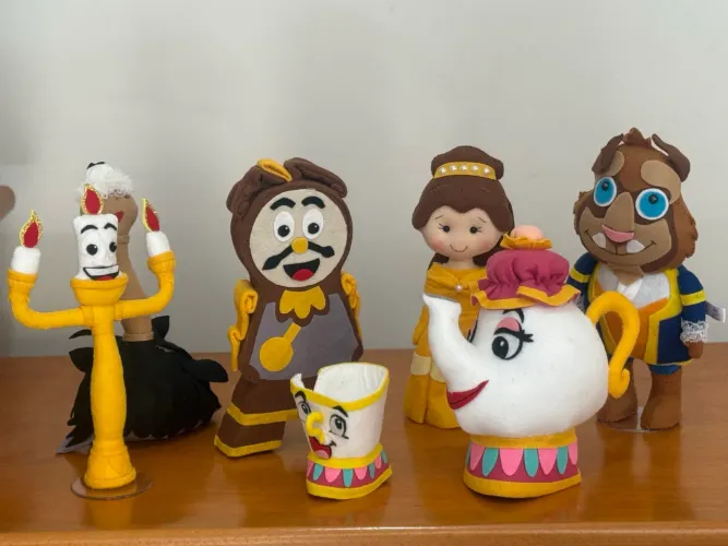 Kit de feltro A Bela e a Fera