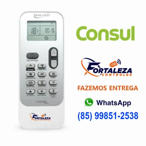 Controle Ar Condicionado Cônsul Bem Estar Inverter - Fazemos Entrega Para Toda a Fortaleza
