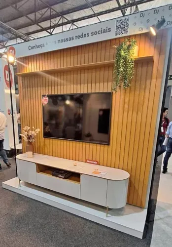 Painel Módulo 2,50m com Bancada Rack para TV até 85" (Novo) Entrega Grátis! 