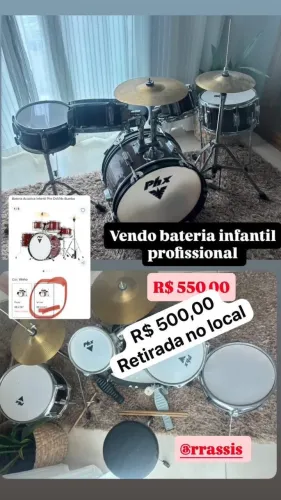 Bateria infantil profissional