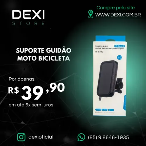 SUPORTE GUIDAO BICICLETA E MOTO