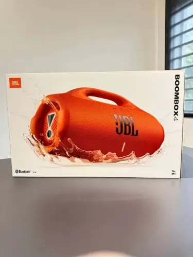 JBL BOOMBOX 4 DE 210W RMS NA COR LARANJA ? LANÇAMENTO DA JBL LACRADA COM NOTA FISCAL