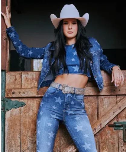 Conjunto Ana Castela  com Consciência Jeans 