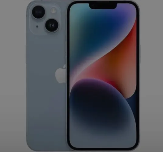 iPhone 14 azul claro