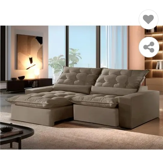 Sala sofá retrátil e reclinável 250 cm