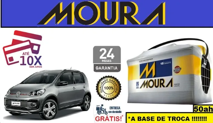 Bateria Moura Up (2014 a 2018) 50Ah 12v