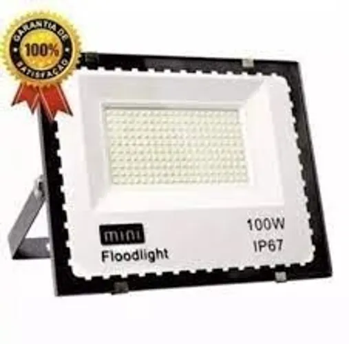 10 Refletores Holofote Led 100w Branco Frio Ip67