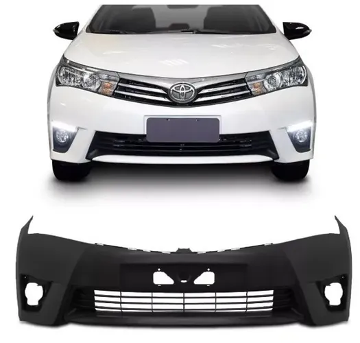Parachoque Toyota Corolla 2015/2017 Lumax Preto Liso 