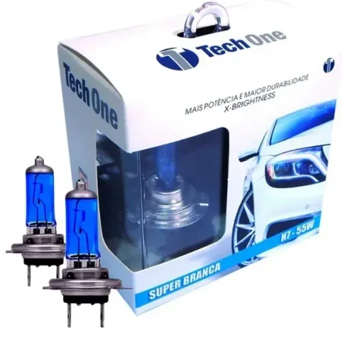 SB H7 - Par Lampada Super Branca H7 8500k Tipo Xenon 12v 55w