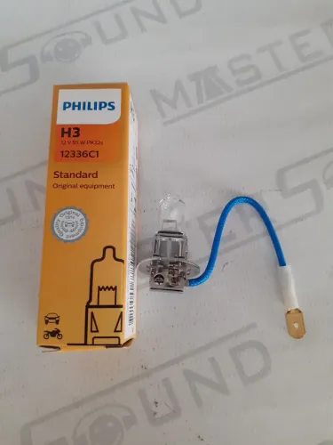 Lâmpada.  Philips.  H-3.  Nova. Instalada. 