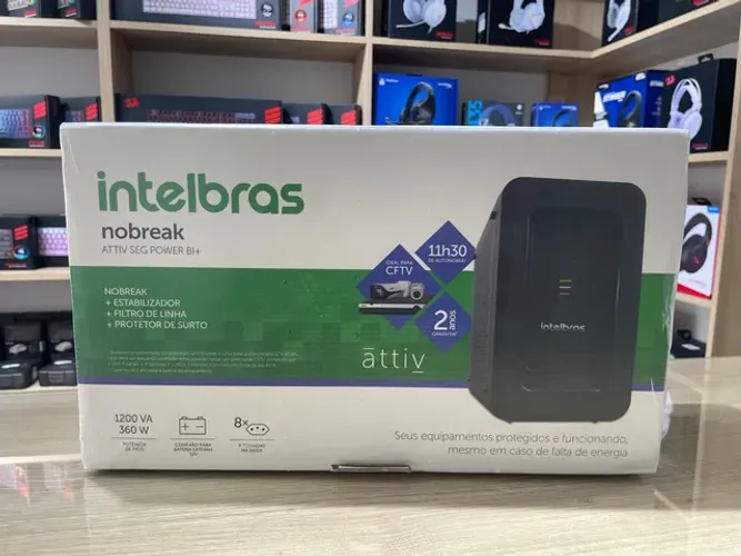Nobreak Intelbras 360W 1200VA - Até 12x sem juros, Loja Física