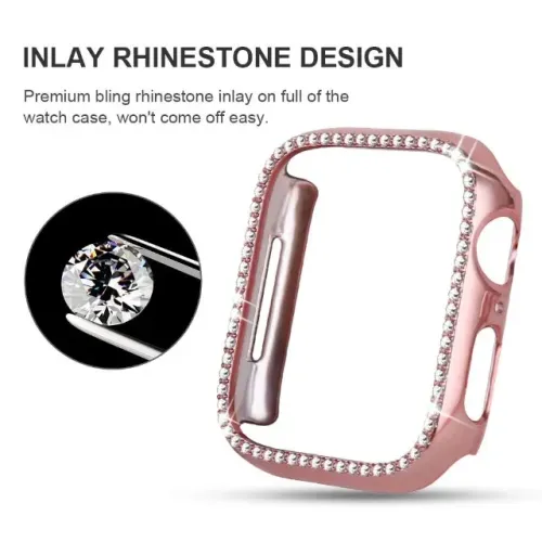 Case Brilhante Strass Luxo Premium Smartwatch Iwo Applewatch