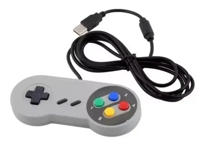 Controle Usb Super Nintendo Snes Joystick Windows Mac Linux