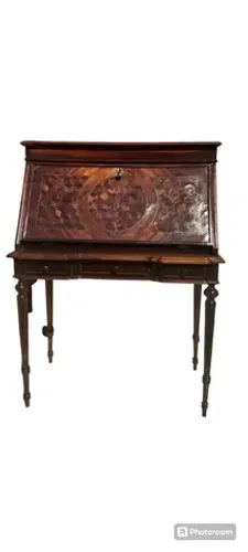 escrivaninha antiga império em jacarandá