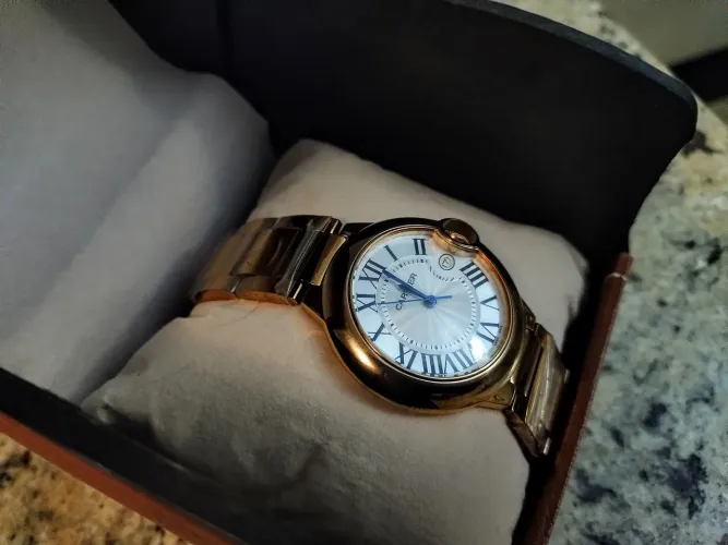 Relógio Cartier Ballon Blue Dourado 