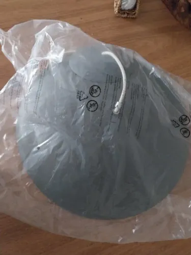 Lustre da Etna cinza, com diametro 38 cm